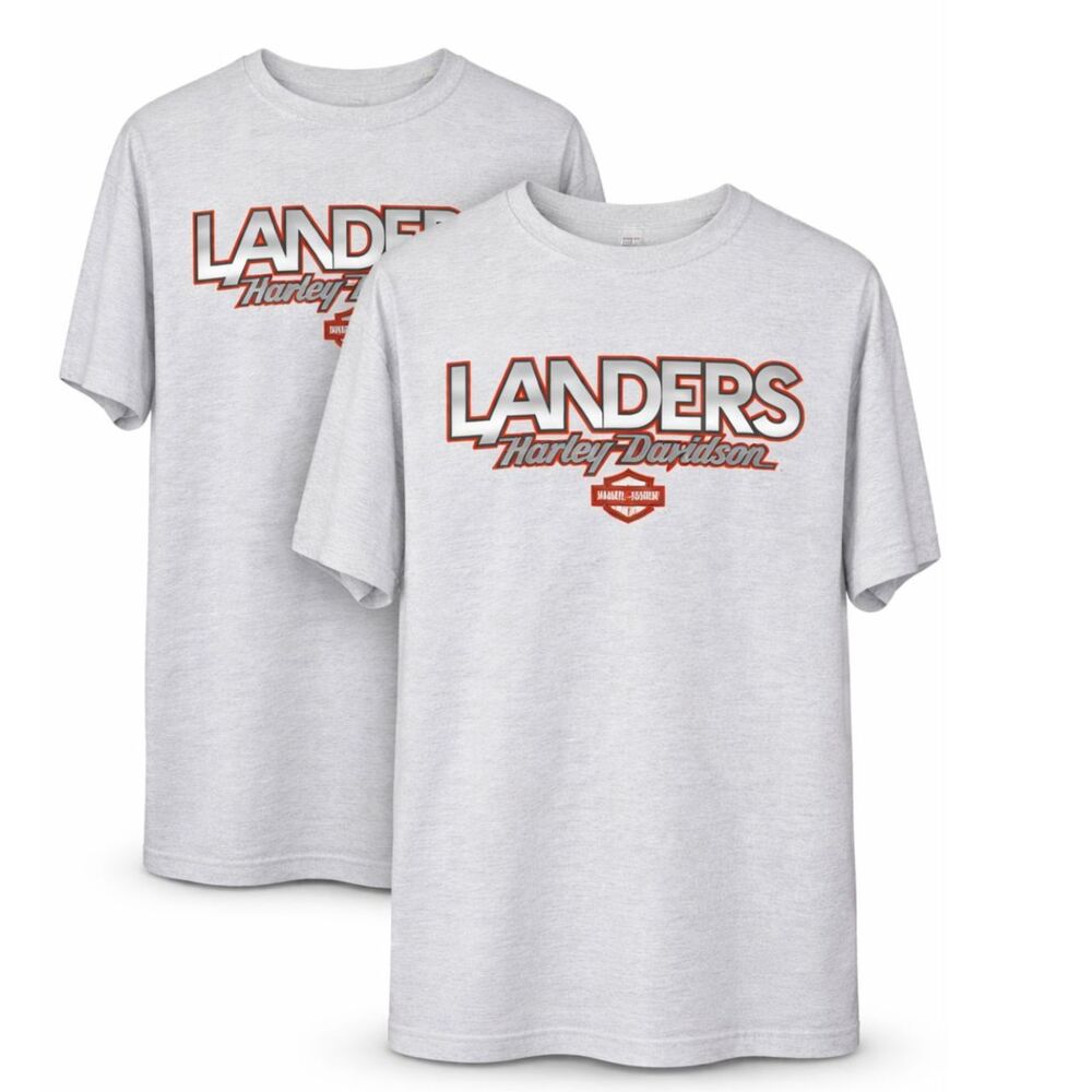 Harley Davidson Graphic Ark T Shirt His Hers Matching Pair L & XL Gray  2008 - Picture 2 of 5
